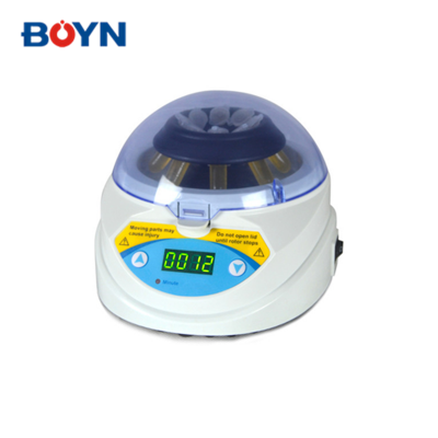 Type mini-10k lab 10000rpm automatic flip cover mini blood tube centrifuge with 8 tube holes